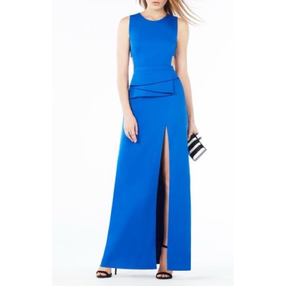 Kiara Sleeveless Peplum Gown Size 2